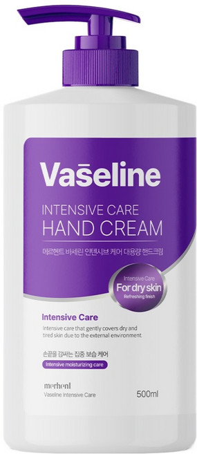 메르헨트 바세린 인센시브 케어 대용량 핸드크림, 1개, 500ml