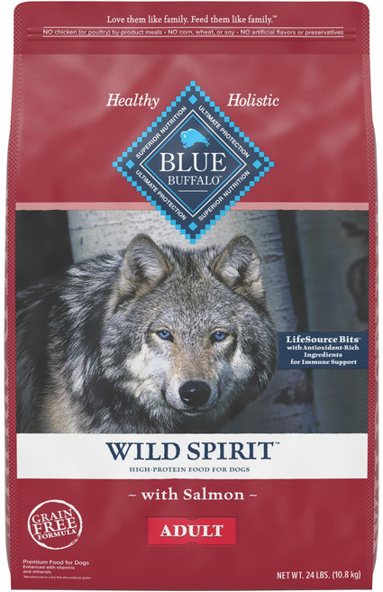 블루버팔로 어덜트 강아지 사료, 연어, 10.8kg, 1개