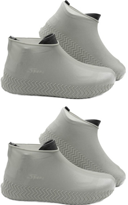 온트리 실리콘 신발 방수커버 M 2p, 그레이, 2개