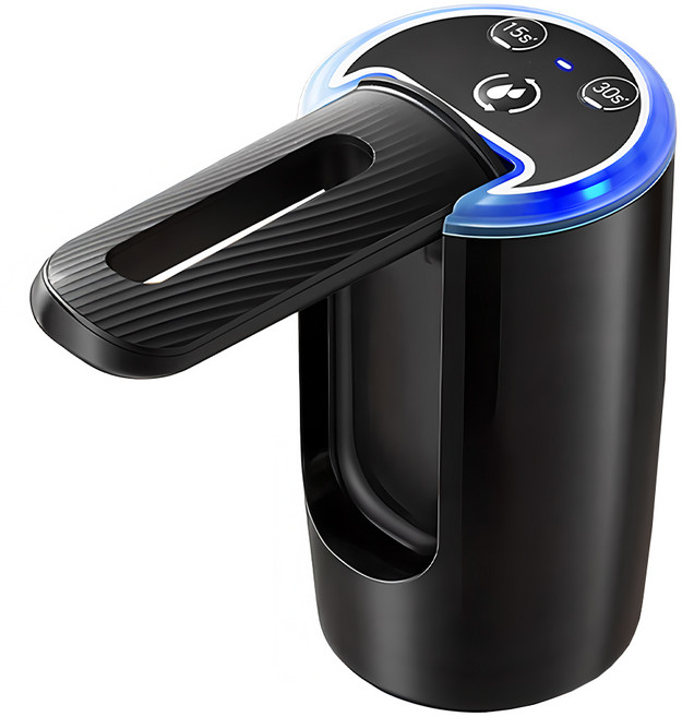 SUnORO 智能電動桶裝水抽水器 黑色, 1個, D33
