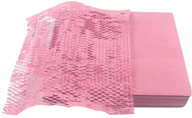 언더보스 벌집 크라프트 포장용 종이 완충재 핑크 30p, 1개