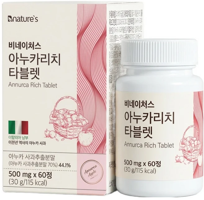 비네이쳐스 아누카리치 타블렛 30g, 60정, 1개 - 쿠팡