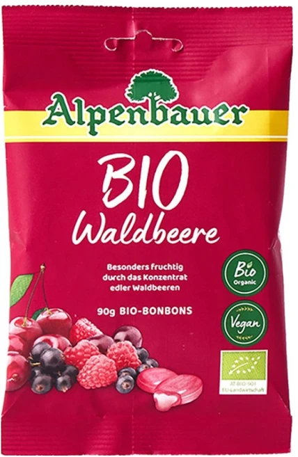 알펜바우어 유기농 와일드베리 캔디, 90g, 1개 - 쿠팡