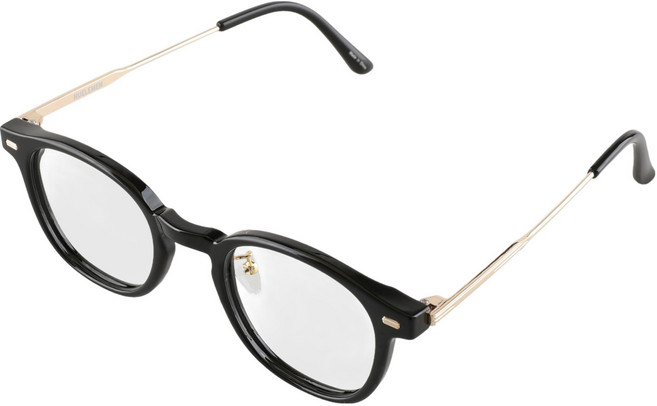 NUELEMEN Nueleman 情侶時尚金屬膠框無鏡片圓形眼鏡框