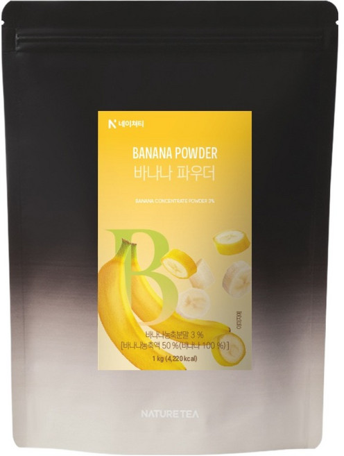 네이쳐티 바나나 파우더, 1kg, 1개입, 1개