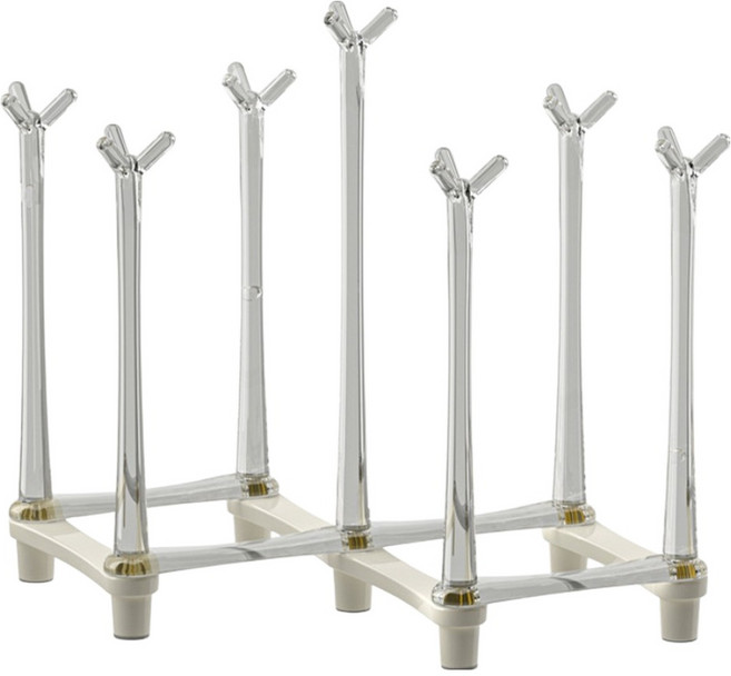 바른리빙 접이식 컵걸이 건조대, 화이트, 1개