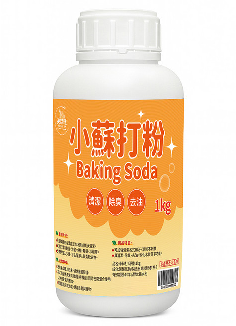 FU SHIH YA 芙詩雅 小蘇打粉 罐裝, 1kg, 1個