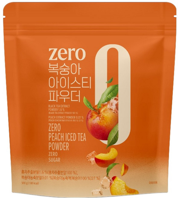 네이쳐티 zero 복숭아아이스티 파우더, 500g, 1개입, 1개
