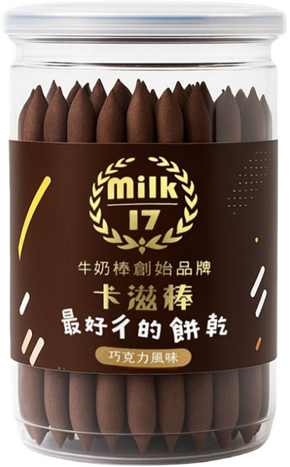 純新 Milk17 巧克力風味卡滋棒, 150g, 1個