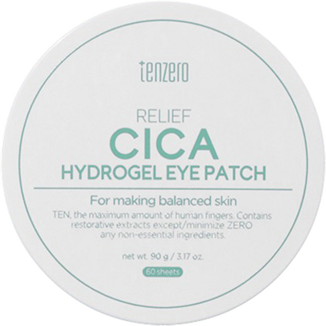 tenzero 舒緩積雪草水凝膠眼膜, 1個, 60入