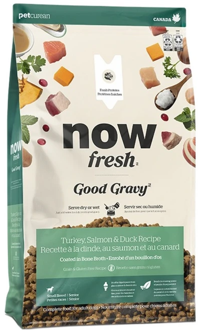 now 시니어 강아지 프레쉬 스몰브리드 굿 그레이비 건식사료, 칠면조, 2kg, 1개 - 쿠팡
