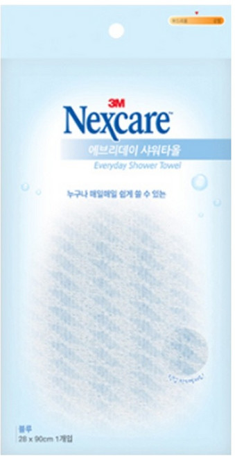 넥스케어 에브리데이 샤워타올, 블루, 1개입, 1개