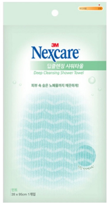 넥스케어 딥클렌징 샤워타올, 민트, 1개입, 1개