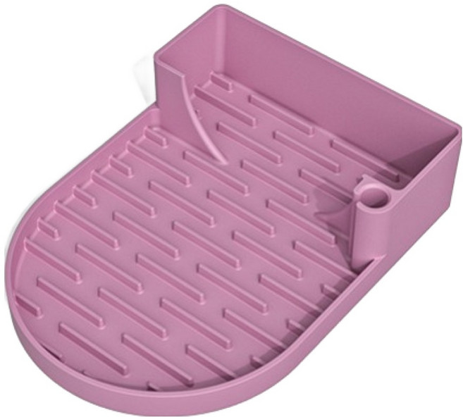 바른리빙 실리콘 텀블러 건조 거치대 11.5 x 15.5 x 3.5 cm, 퍼플, 1개, 1단