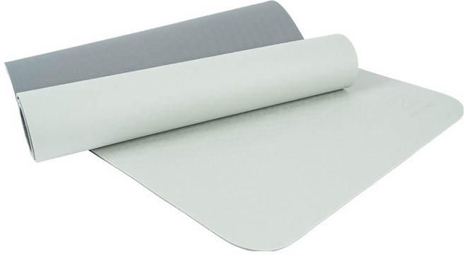 제로투헤라 미니멀 TPE 논슬립 트레이닝 양면 요가매트, 세이지 + 그레이, 1개