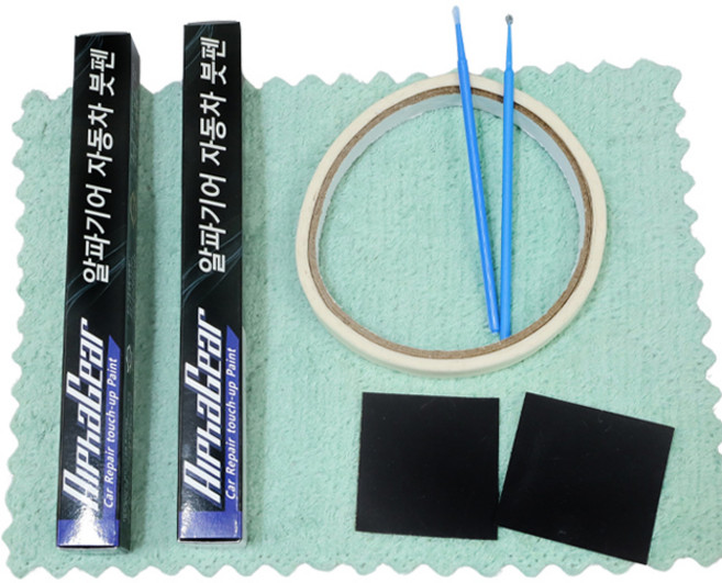 알파기어 붓펜 사포 2p 타올 미세붓펜 2p 마스킹테이프, 혼다 NH883P 플래티넘화이트, 1개