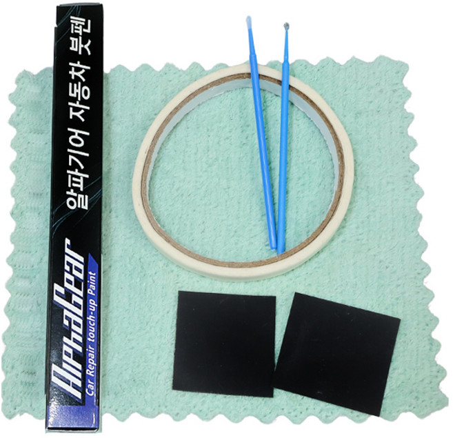 알파기어 붓펜 사포 2p 타올 미세붓펜 2p 마스킹테이프, BMW B39 미네랄그레이, 1개