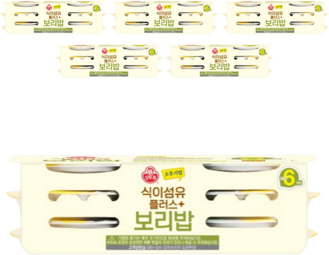 오뚜기 식이섬유플러스 보리밥, 130g, 36개