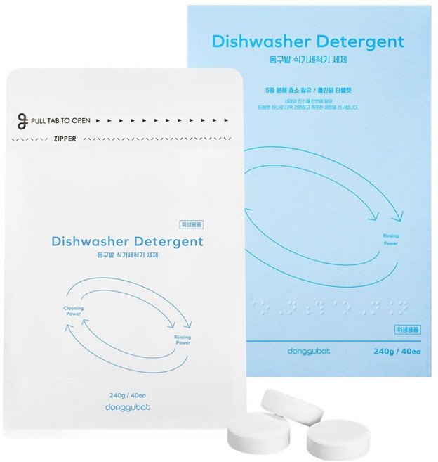 동구밭 식기세척기 세제 40p, 240g, 1개