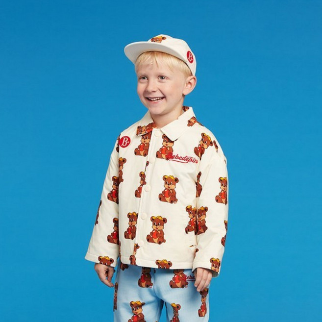 베베드피노 올오버 애플 봉봉 면 칼라 재킷 BP41JP305