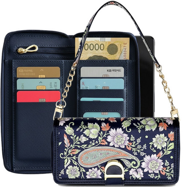 에스엠씨 페이즐리 지퍼 월렛 다이어리 휴대폰 케이스