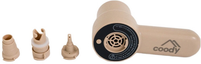 coody 에어매트 전용 코레오 터보건 펌프, 베이지, 1개