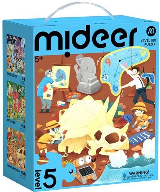 mideer 進階拼圖 5階 奇妙展覽館 收納袋版, 展覽館景色, 1個, 322片
