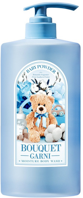 부케가르니 모이스처 바디워시 베이비파우더, 1L, 1개