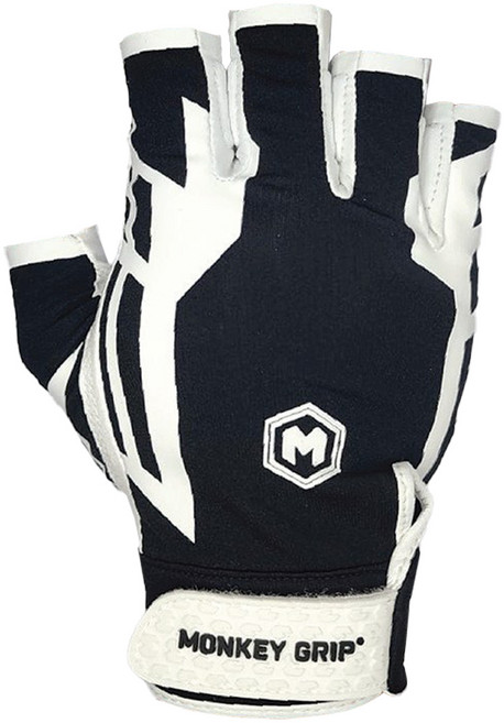 몽키그립 파워패드 손등 벨크로 골프장갑 오른손용, 블랙, 1개