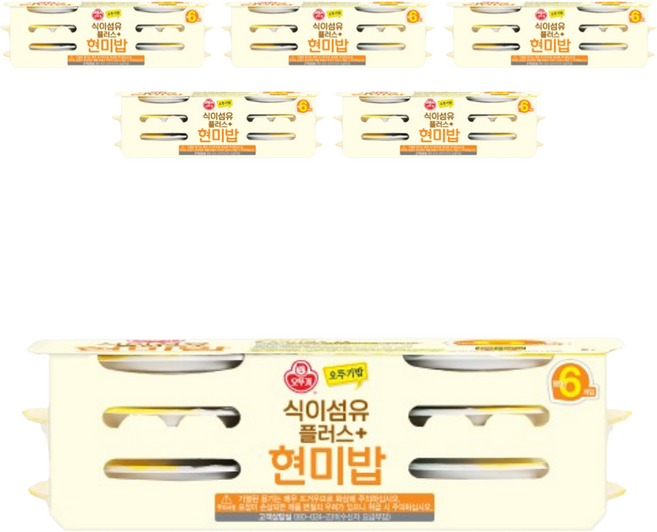 오뚜기 식이섬유플러스 현미밥, 130g, 36개