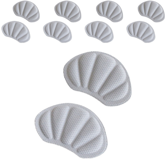 쏘블랑 뒤꿈치 까짐방지 쿠션 운동화 구두 패드 양발 세트, 그레이, 5세트