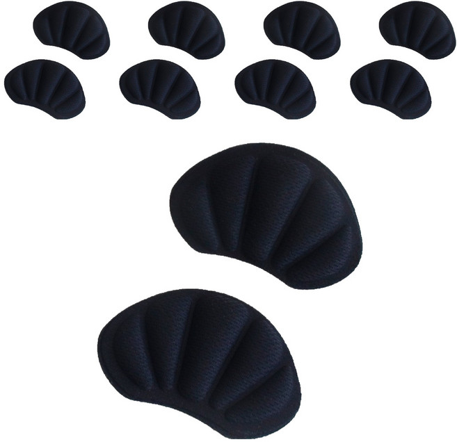 쏘블랑 뒤꿈치 까짐방지 쿠션 운동화 구두 패드 양발 세트, 블랙, 5세트