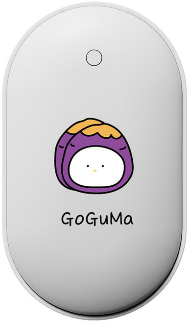 누아트 충전식 양면발열 몽프렌즈 디자인 손난로 보조배터리 5000mAh C타입, N-HAND WARMER, 꿀고구마몽