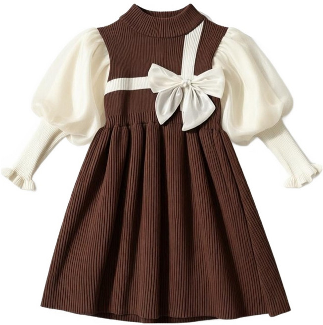 Arbe 詩歐蝴蝶結針織連身裙