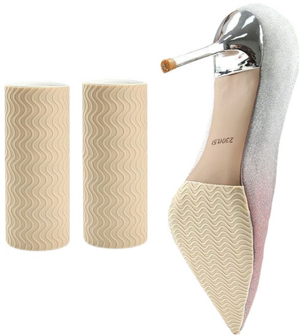 쏘블랑 잘라쓰는 신발 미끄럼방지 패드, 살구색, 2개