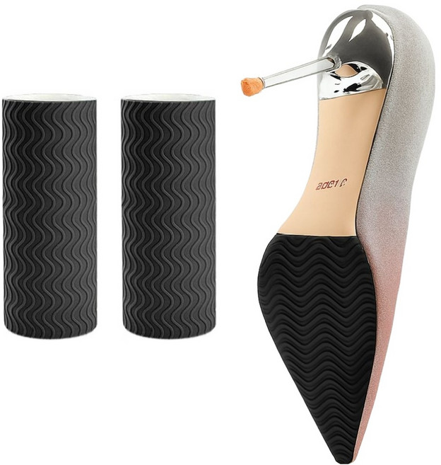 쏘블랑 잘라쓰는 신발 미끄럼방지 패드, 블랙, 2개