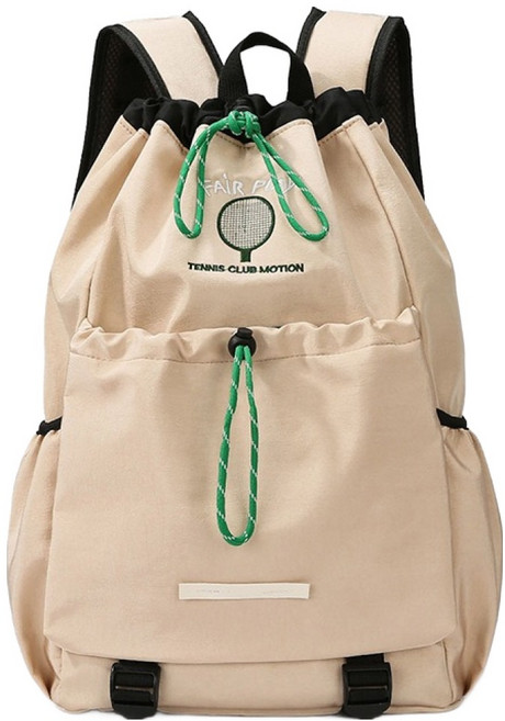 데일블룸 스포츠 배트민턴 테니스 경량 백팩, 베이지, 1개