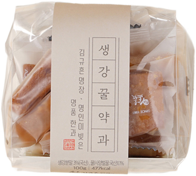 김규흔한과 생강꿀약과, 1개, 100g