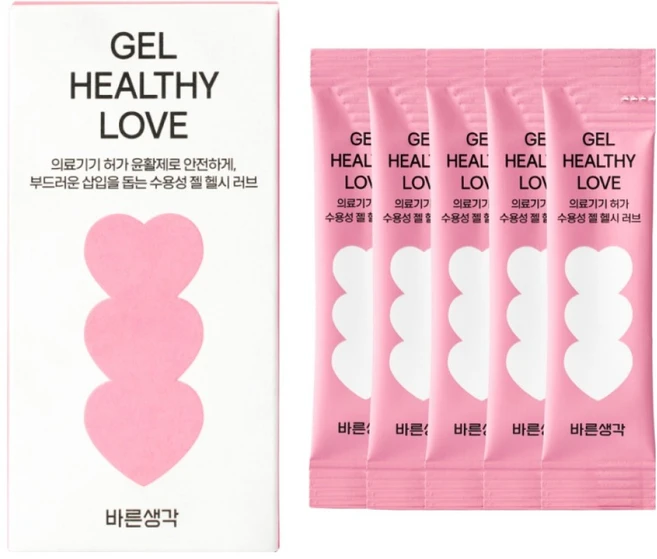 바른생각 젤 헬시 러브 윤활제 스틱형 5p, 15g, 1개 - 쿠팡