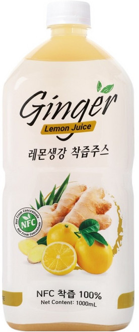 파모빗 레몬 생강 착즙 NFC 100%, 1L, 1개