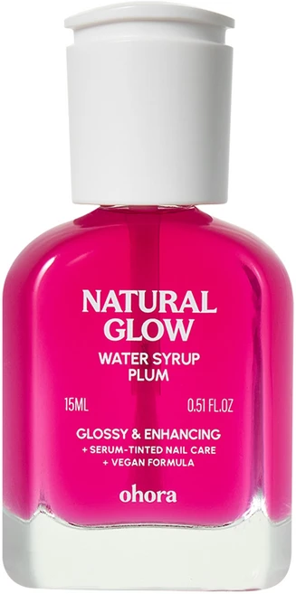 오호라 내추럴 글로우 워터시럽 네일 강화제 플럼, 1개, 15ml - 쿠팡