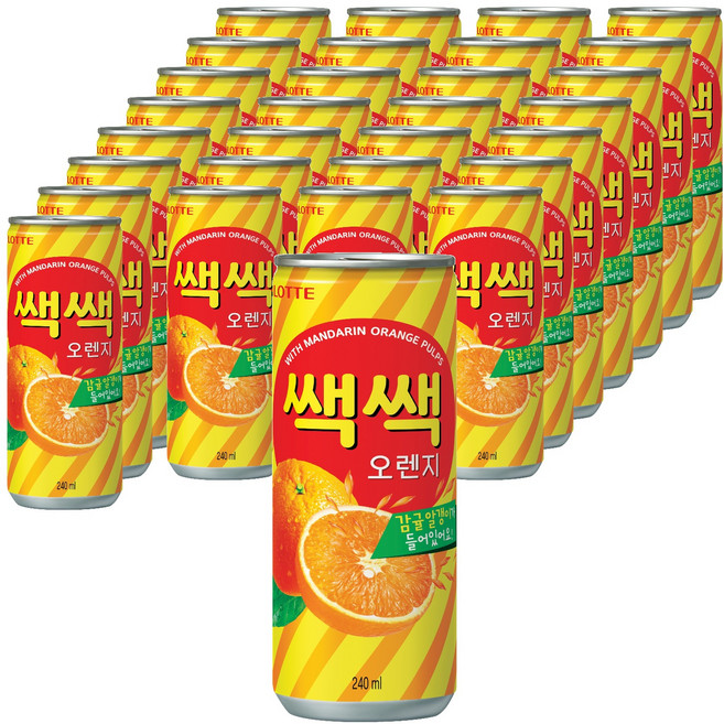쌕쌕 오렌지, 240ml, 30개