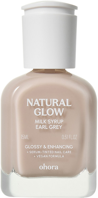 오호라 내추럴 글로우 밀크시럽 네일 강화제 얼그레이, 15ml, 1개