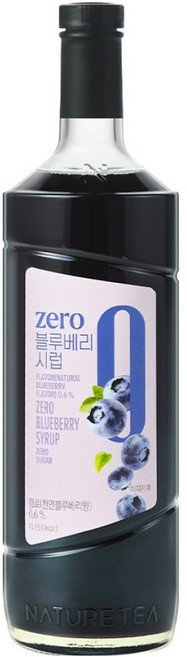 네이쳐티 zero 블루베리 시럽, 1개, 1L