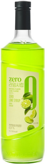 네이쳐티 zero 라임 시럽, 1개, 1L
