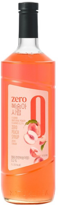 네이쳐티 zero 복숭아 시럽, 1개, 1L