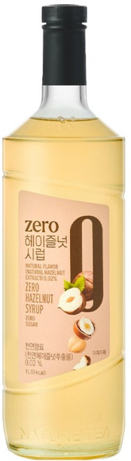 네이쳐티 zero 헤이즐넛 시럽, 1개, 1L