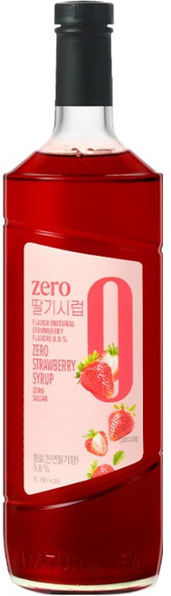 네이쳐티 zero 딸기 시럽, 1개, 1L