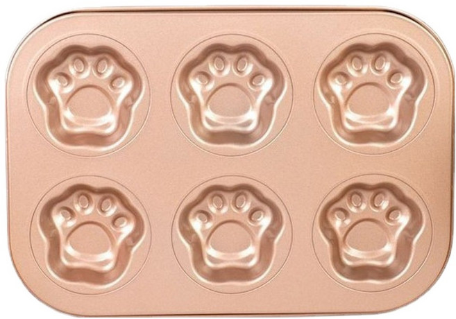 이홈베이킹 고양이 발바닥틀 6구, 1개