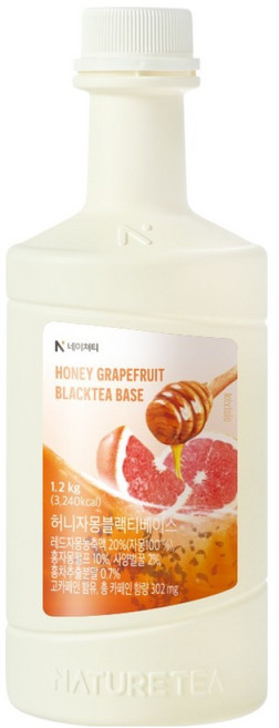 네이쳐티 허니자몽블랙티 베이스, 1.2kg, 1개